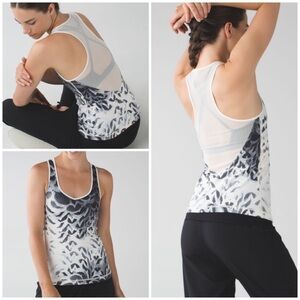 Lululemon Dance To Yoga Plume Angel Wing Tank Top​​​​​